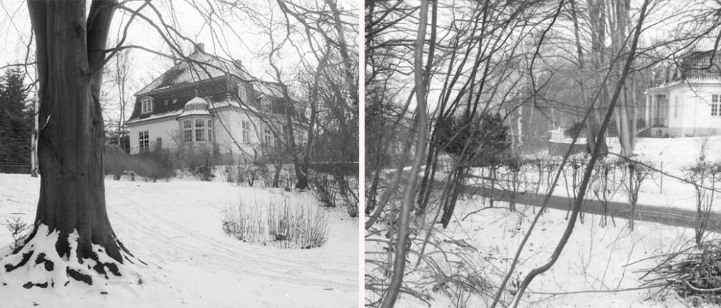 Ejeren af den gamle villa fru Karen Krieger skriver via sin advokat til Søllerød Kommune i 1970 at hun ønsker at afhænde ejendommen og hvis det ikke kan lykkedes at sælge den samlet, så om tilladelse til udstykning af den store 12.411 m2 matrikel i flere matrikler. Fotos af den nu nedrevne ejendom er optaget i vinteren 1983/84.